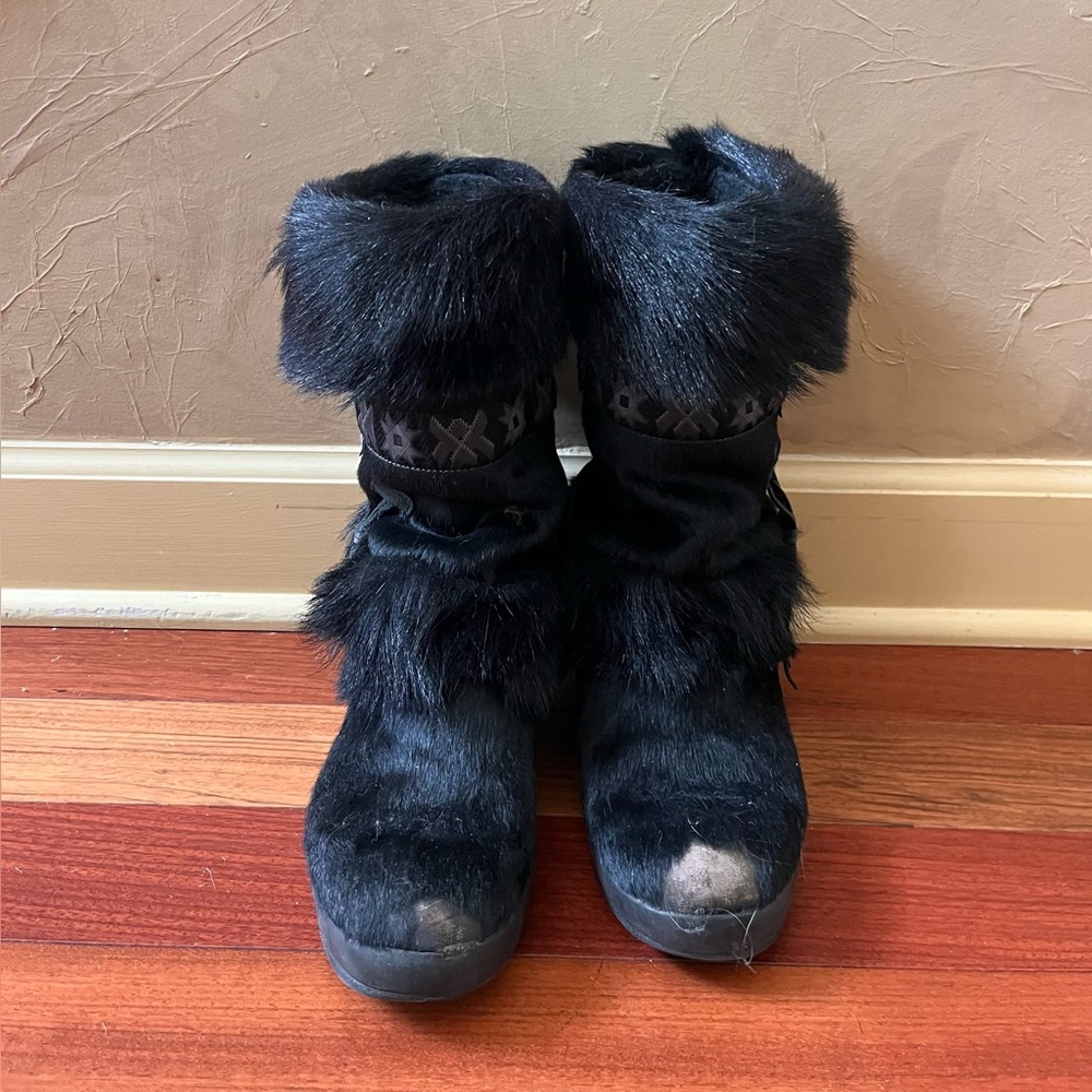 Tecnica Black Fur Winter Boots